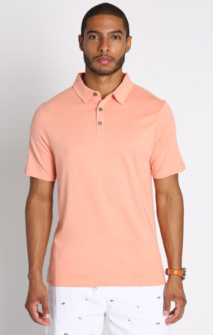 Coral Pima Cotton Polo Shirt