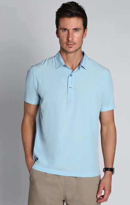 Blue Gravityless Performance Polo