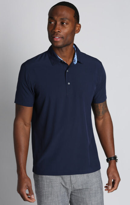Navy Gravityless Performance Polo