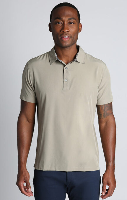 Taupe Gravityless Performance Polo