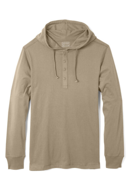 Elmwood Waffle Hooded Henley